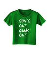 Suns Out Guns Out Toddler T-Shirt Dark-Toddler T-Shirt-TooLoud-Clover-Green-2T-Davson Sales