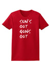 Suns Out Guns Out Womens Dark T-Shirt-TooLoud-Red-X-Small-Davson Sales