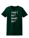 Suns Out Guns Out Womens Dark T-Shirt-TooLoud-Forest-Green-Small-Davson Sales