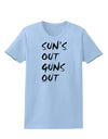 Suns Out Guns Out Womens T-Shirt-Womens T-Shirt-TooLoud-Light-Blue-X-Small-Davson Sales