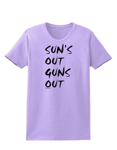 Suns Out Guns Out Womens T-Shirt-Womens T-Shirt-TooLoud-Lavender-X-Small-Davson Sales