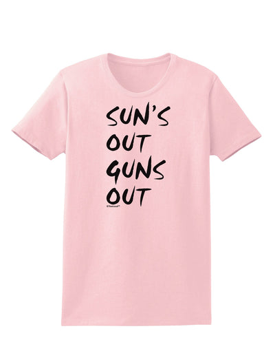 Suns Out Guns Out Womens T-Shirt-Womens T-Shirt-TooLoud-PalePink-X-Small-Davson Sales