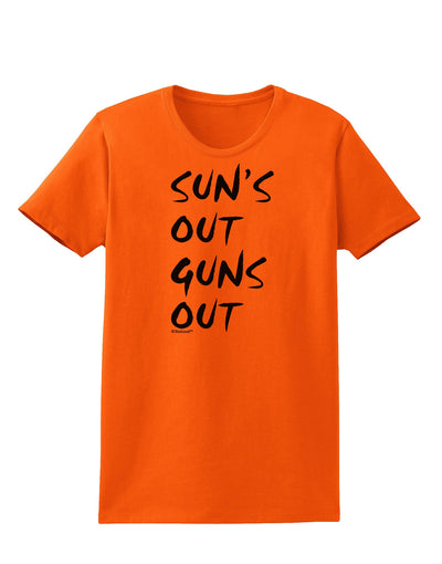 Suns Out Guns Out Womens T-Shirt-Womens T-Shirt-TooLoud-Orange-X-Small-Davson Sales