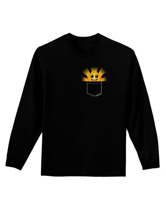 Sunshine In My Pocket Adult Long Sleeve Dark T-Shirt-TooLoud-Black-Small-Davson Sales