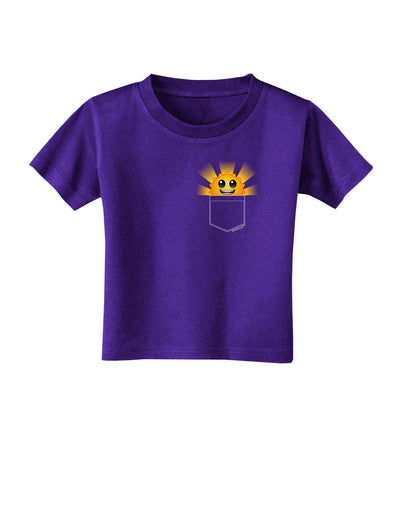 Sunshine In My Pocket Toddler T-Shirt Dark-Toddler T-Shirt-TooLoud-Purple-2T-Davson Sales