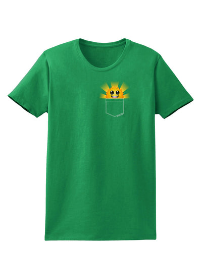 Sunshine In My Pocket Womens Dark T-Shirt-Womens T-Shirt-TooLoud-Kelly-Green-X-Small-Davson Sales