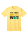 Sunshine Inspirational Quote Adult T-Shirt: A Must-Have for Positivity Seekers-Mens T-shirts-TooLoud-Yellow-Small-Davson Sales