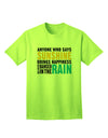 Sunshine Inspirational Quote Adult T-Shirt: A Must-Have for Positivity Seekers-Mens T-shirts-TooLoud-Neon-Green-Small-Davson Sales