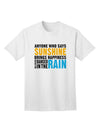 Sunshine Inspirational Quote Adult T-Shirt: A Must-Have for Positivity Seekers-Mens T-shirts-TooLoud-White-Small-Davson Sales