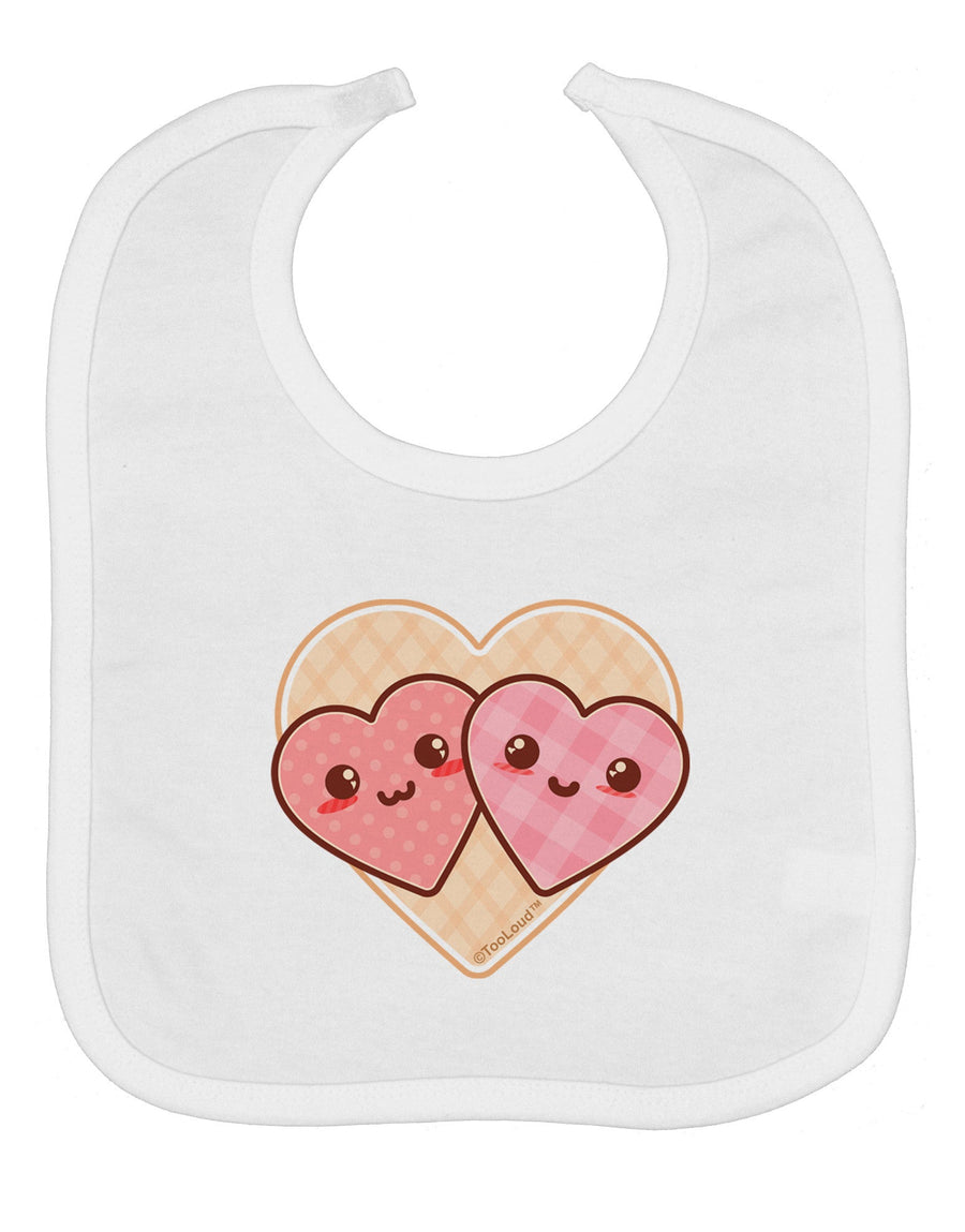 Super Cute Kawaii Hearts Baby Bib