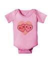 Super Cute Kawaii Hearts Baby Romper Bodysuit-Baby Romper-TooLoud-Light-Pink-06-Months-Davson Sales