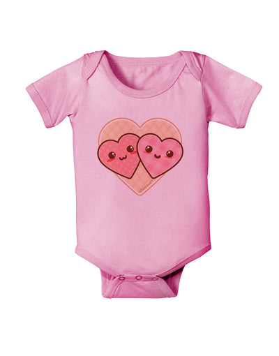 Super Cute Kawaii Hearts Baby Romper Bodysuit-Baby Romper-TooLoud-Light-Pink-06-Months-Davson Sales