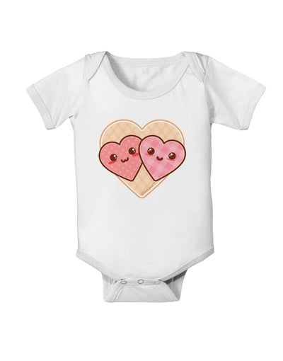 Super Cute Kawaii Hearts Baby Romper Bodysuit-Baby Romper-TooLoud-White-06-Months-Davson Sales