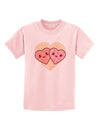 Super Cute Kawaii Hearts Childrens T-Shirt-Childrens T-Shirt-TooLoud-PalePink-X-Small-Davson Sales