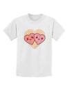 Super Cute Kawaii Hearts Childrens T-Shirt-Childrens T-Shirt-TooLoud-White-X-Small-Davson Sales