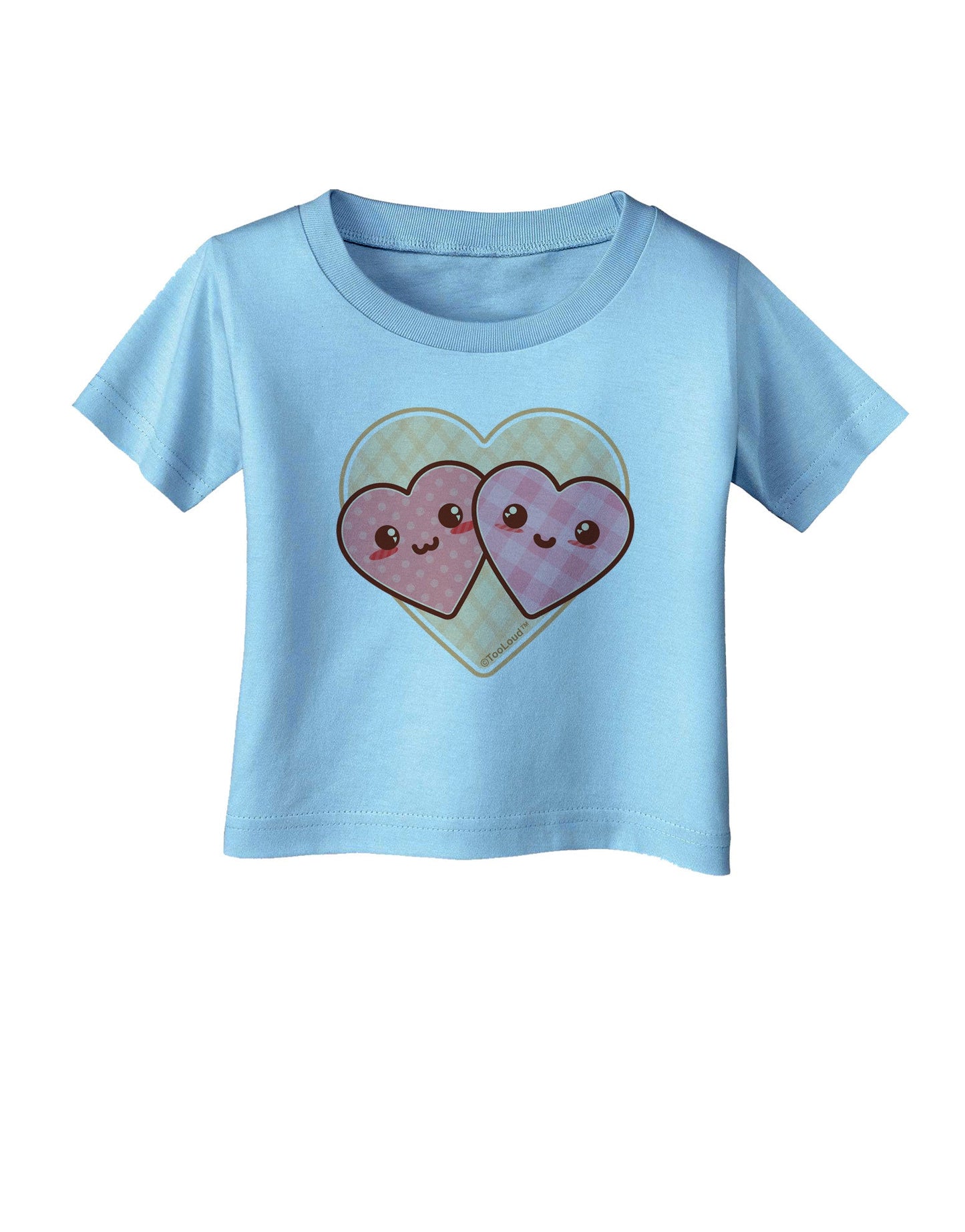 Super Cute Kawaii Hearts Infant T-Shirt-Infant T-Shirt-TooLoud-Aquatic-Blue-06-Months-Davson Sales