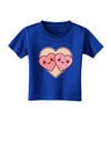 Super Cute Kawaii Hearts Toddler T-Shirt Dark-Toddler T-Shirt-TooLoud-Royal-Blue-2T-Davson Sales