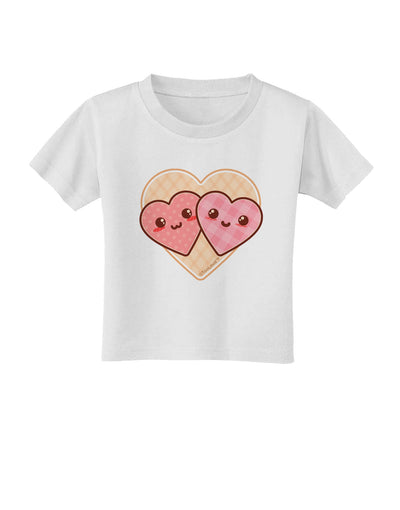 Super Cute Kawaii Hearts Toddler T-Shirt-Toddler T-Shirt-TooLoud-White-2T-Davson Sales