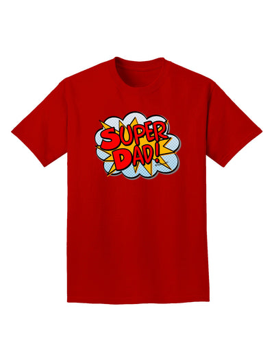 Super Dad - Superhero Comic Style Adult Dark T-Shirt-Mens T-Shirt-TooLoud-Red-Small-Davson Sales