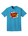 Super Dad - Superhero Comic Style Adult Dark T-Shirt-Mens T-Shirt-TooLoud-Turquoise-Small-Davson Sales