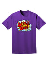 Super Dad - Superhero Comic Style Adult Dark T-Shirt-Mens T-Shirt-TooLoud-Purple-Small-Davson Sales