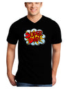 Super Dad - Superhero Comic Style Adult Dark V-Neck T-Shirt-Mens V-Neck T-Shirt-TooLoud-Black-Small-Davson Sales