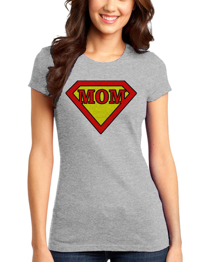 Super Mom Juniors T-Shirt-Womens Juniors T-Shirt-TooLoud-Heather-Gray-Small-Davson Sales