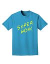 Super Mom - Lightening Bolt Design Adult Dark T-Shirt by TooLoud-Mens T-Shirt-TooLoud-Turquoise-Small-Davson Sales