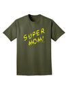 Super Mom - Lightening Bolt Design Adult Dark T-Shirt by TooLoud-Mens T-Shirt-TooLoud-Military-Green-Small-Davson Sales