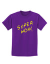 Super Mom - Lightening Bolt Design Childrens Dark T-Shirt by TooLoud-Childrens T-Shirt-TooLoud-Purple-X-Small-Davson Sales