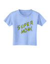 Super Mom - Lightening Bolt Design Toddler T-Shirt by TooLoud-Toddler T-Shirt-TooLoud-Aquatic-Blue-2T-Davson Sales