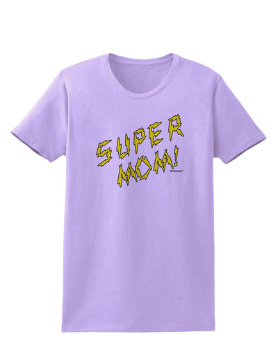 Super Mom - Lightening Bolt Design Womens T-Shirt by TooLoud-Womens T-Shirt-TooLoud-Lavender-X-Small-Davson Sales