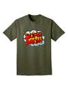 Super Mom - Superhero Comic Style Adult Dark T-Shirt-Mens T-Shirt-TooLoud-Military-Green-Small-Davson Sales