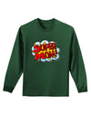 Super Mom - Superhero Comic Style Adult Long Sleeve Dark T-Shirt-TooLoud-Dark-Green-Small-Davson Sales