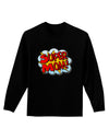 Super Mom - Superhero Comic Style Adult Long Sleeve Dark T-Shirt-TooLoud-Black-Small-Davson Sales