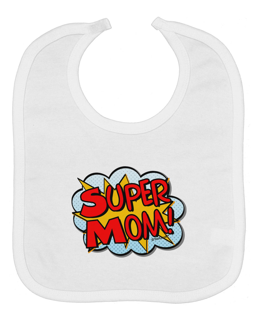 Super Mom - Superhero Comic Style Baby Bib