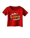 Super Mom - Superhero Comic Style Infant T-Shirt Dark-Infant T-Shirt-TooLoud-Red-06-Months-Davson Sales