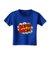 Super Mom - Superhero Comic Style Toddler T-Shirt Dark-Toddler T-Shirt-TooLoud-Royal-Blue-2T-Davson Sales