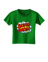 Super Mom - Superhero Comic Style Toddler T-Shirt Dark-Toddler T-Shirt-TooLoud-Clover-Green-2T-Davson Sales