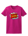 Super Mom - Superhero Comic Style Womens Dark T-Shirt-Womens T-Shirt-TooLoud-Hot-Pink-Small-Davson Sales