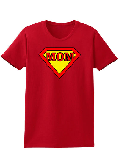 Super Mom Womens Dark T-Shirt-TooLoud-Red-X-Small-Davson Sales