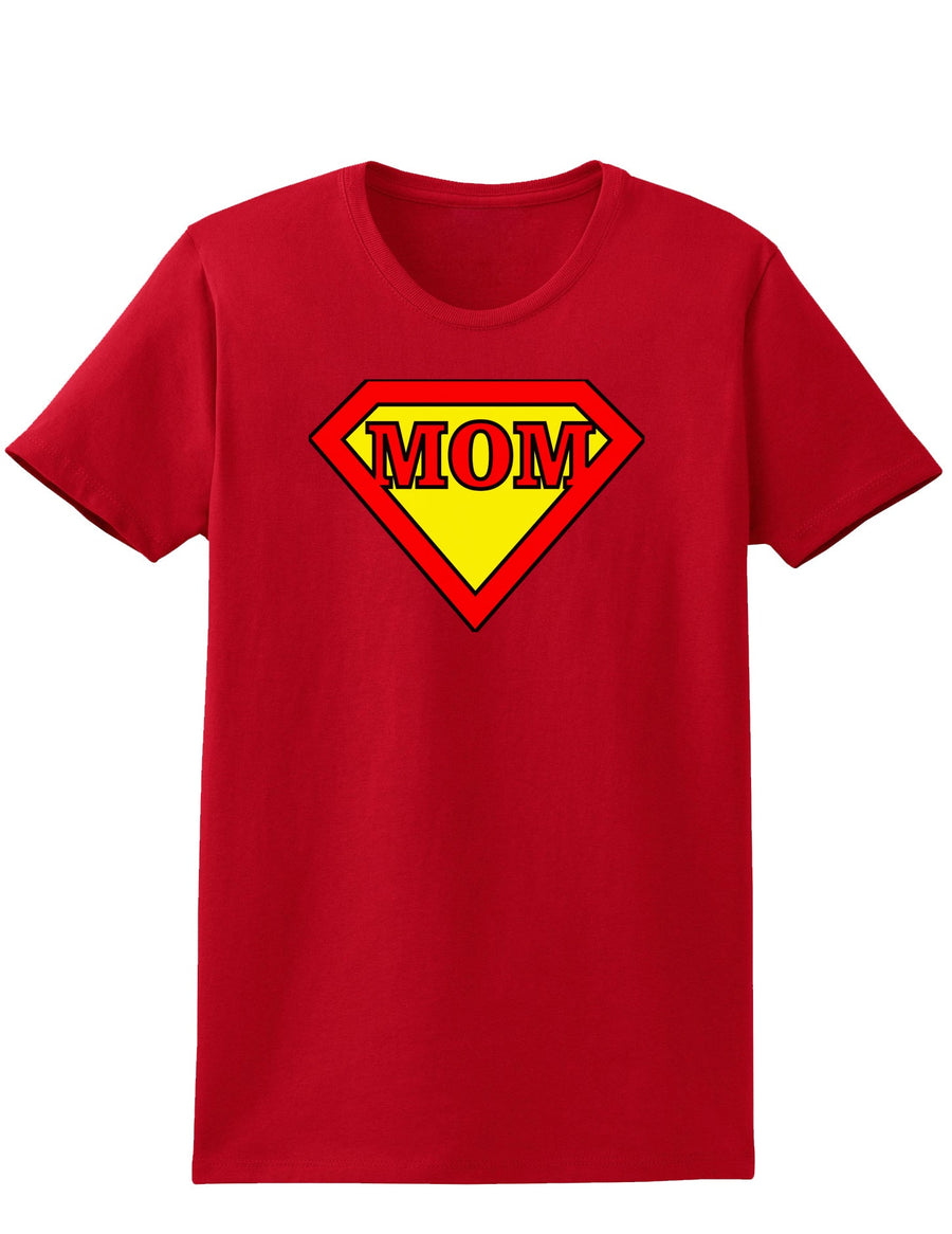 Super Mom Womens Dark T-Shirt-TooLoud-Black-X-Small-Davson Sales