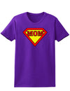 Super Mom Womens Dark T-Shirt-TooLoud-Purple-X-Small-Davson Sales