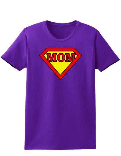 Super Mom Womens Dark T-Shirt-TooLoud-Purple-X-Small-Davson Sales