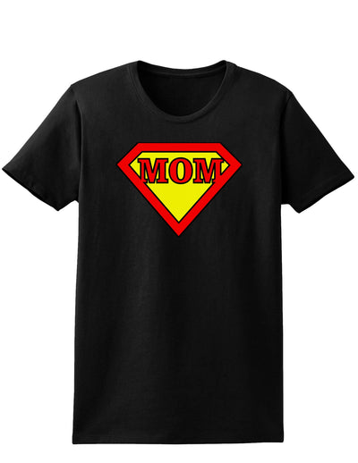 Super Mom Womens Dark T-Shirt-TooLoud-Black-X-Small-Davson Sales