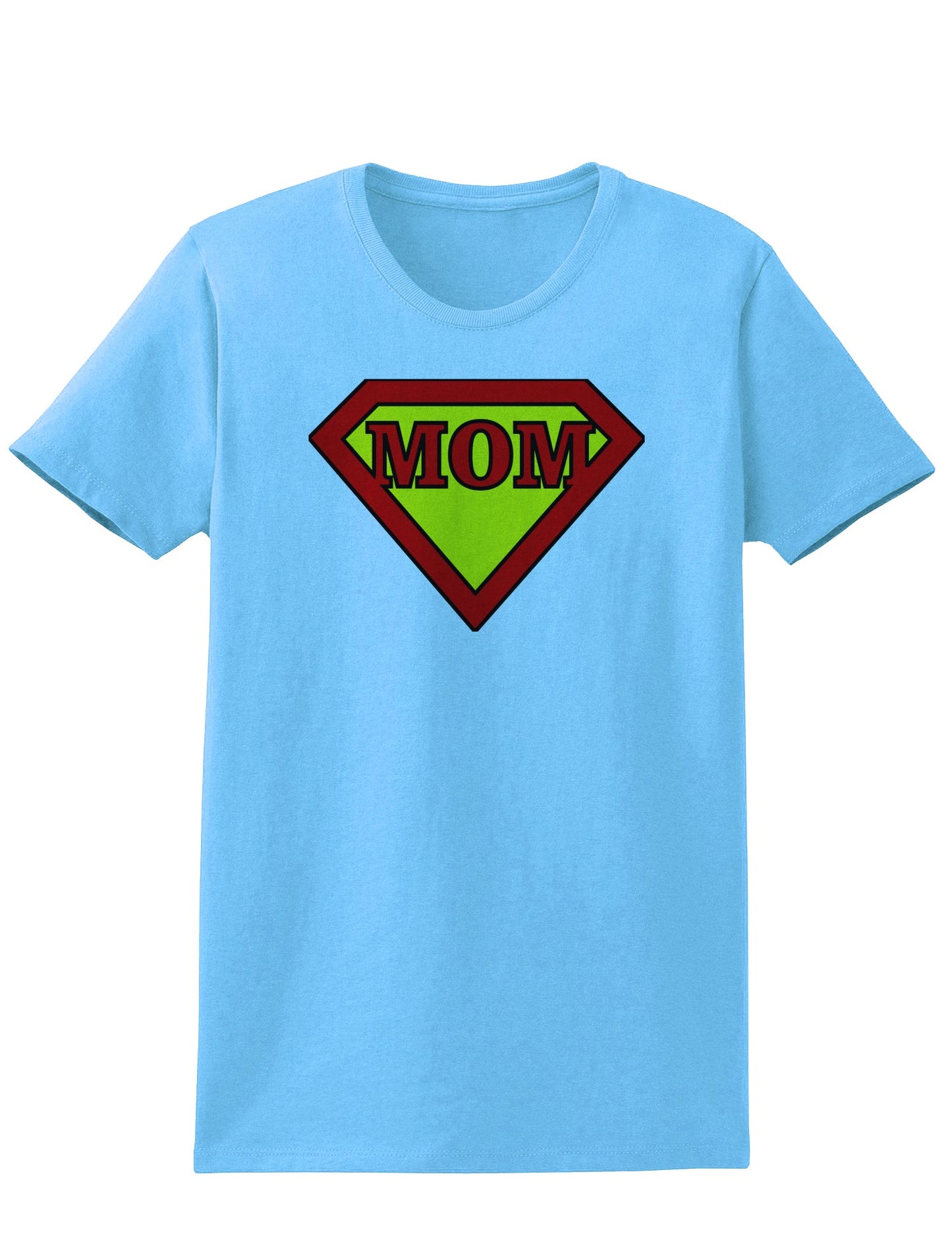 Super Mom Womens T-Shirt-Womens T-Shirt-TooLoud-Aquatic-Blue-X-Small-Davson Sales