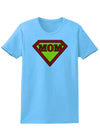 Super Mom Womens T-Shirt-Womens T-Shirt-TooLoud-Aquatic-Blue-X-Small-Davson Sales