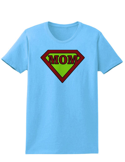 Super Mom Womens T-Shirt-Womens T-Shirt-TooLoud-Aquatic-Blue-X-Small-Davson Sales