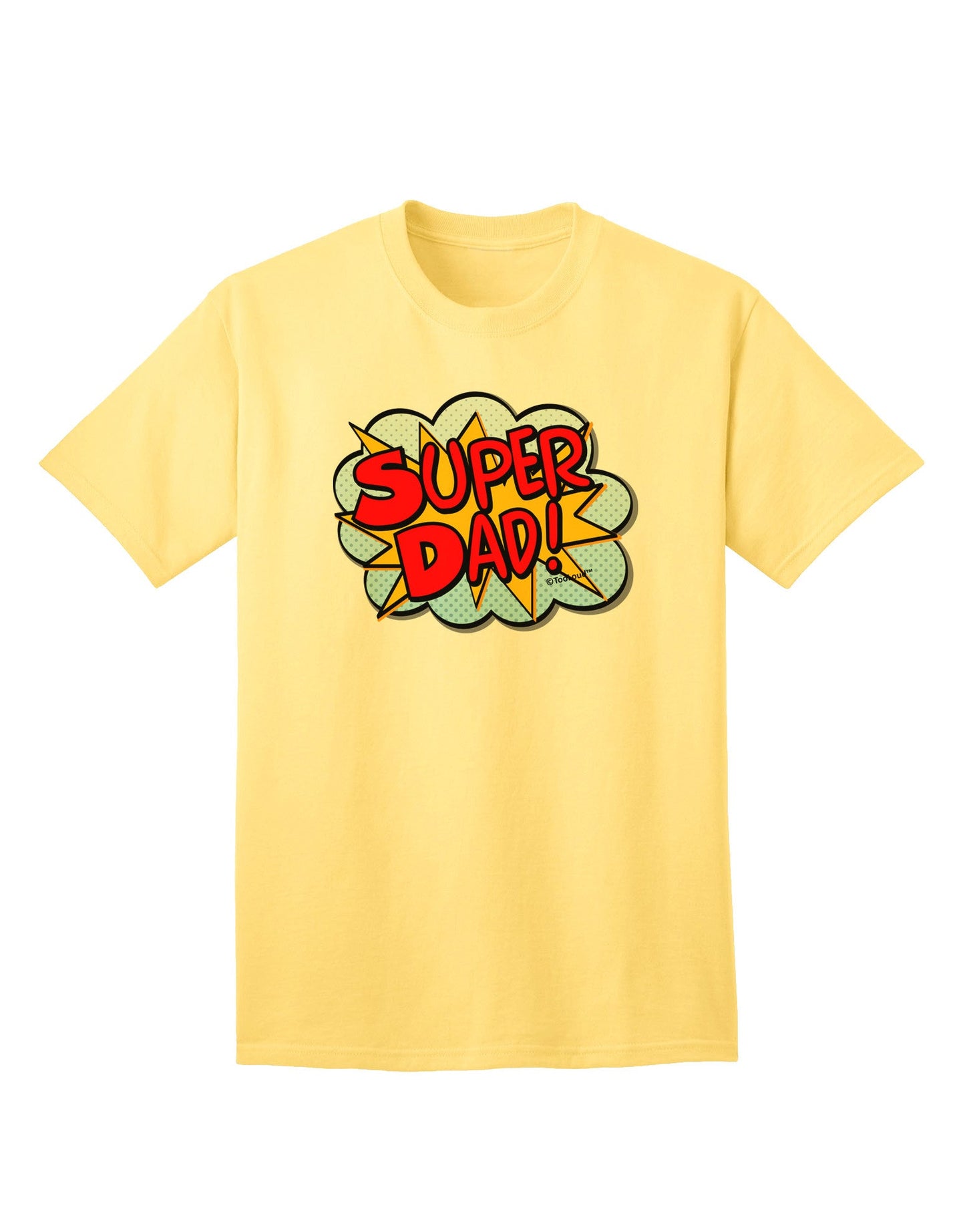 Superhero Comic Style Adult T-Shirt for the Ultimate Super Dad-Mens T-shirts-TooLoud-Yellow-Small-Davson Sales