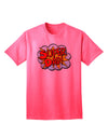 Superhero Comic Style Adult T-Shirt for the Ultimate Super Dad-Mens T-shirts-TooLoud-Neon-Pink-Small-Davson Sales